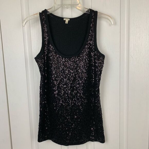 J. Crew Sequin Tank Top - Picture 1 of 3